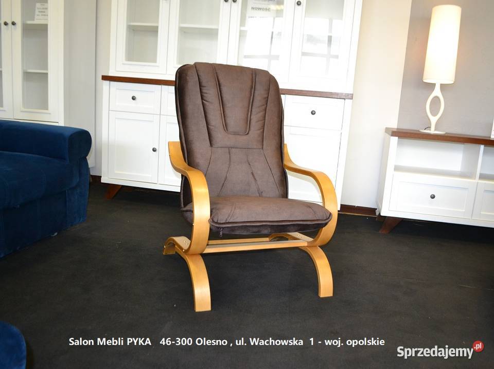 Nowy Fotel FINKA Tkanina Zmywalna Kolor DO opolskie Olesno