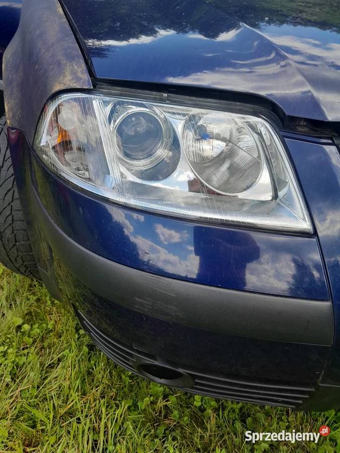 Kompletny przód passat b5 fl maska zderzak lampa Świerzawa