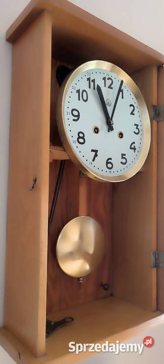 Zegar wiszący Metron mechanizm sprawny Zegary Mielec