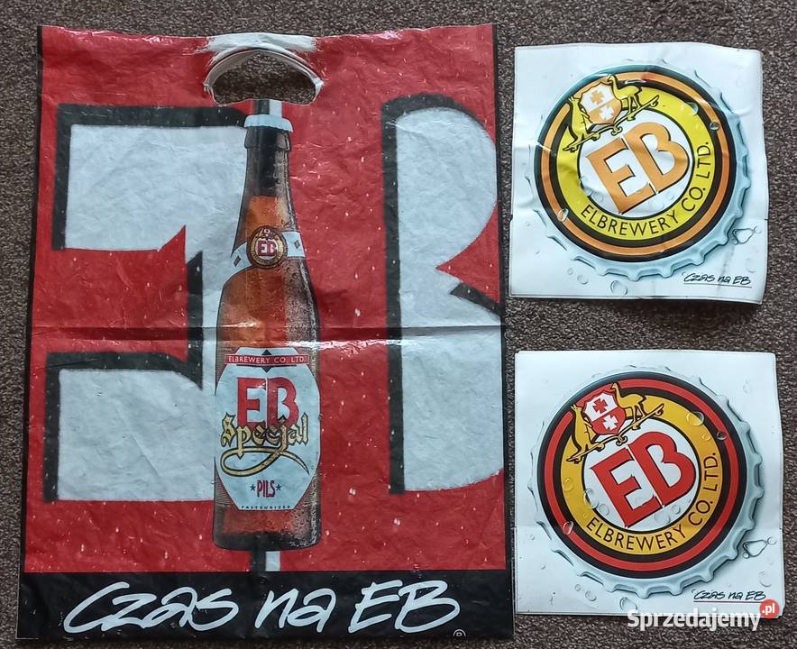Czas na EB Specjal Pils naklejka reklamówka Dom i Ogród warmińsko-mazurskie Elbląg sprzedam
