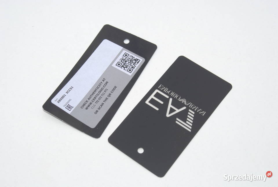 Oryginalne metki metka EA7 Emporio Armani z Cieszyn