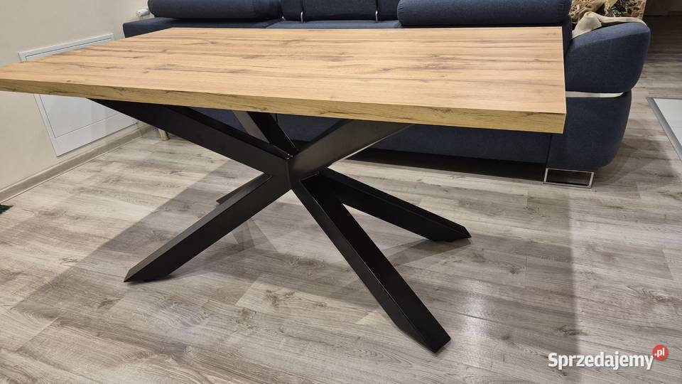 Stół Loft Pająk 160x90x78 Dąb Wotan 36mm Działyń
