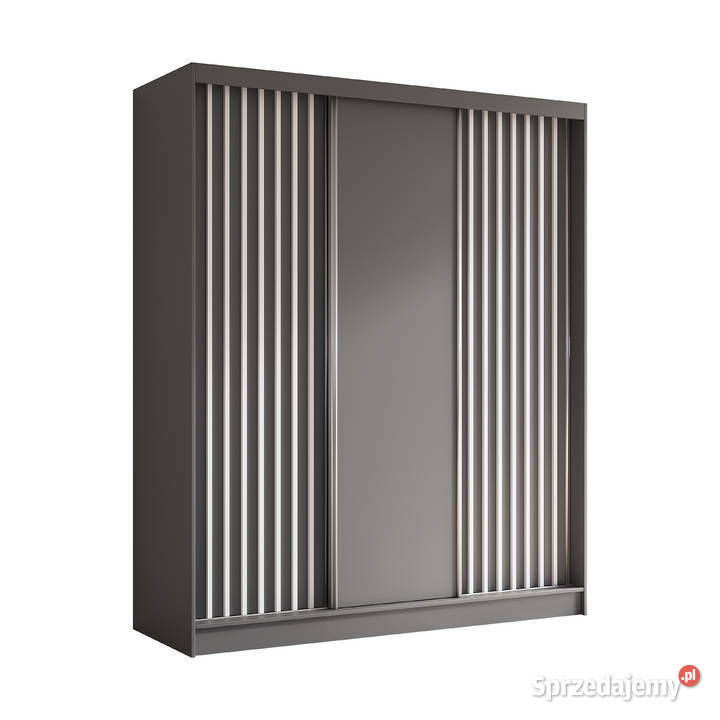Duża szafa sypialniana 180 z lamelami śląskie Rybnik
