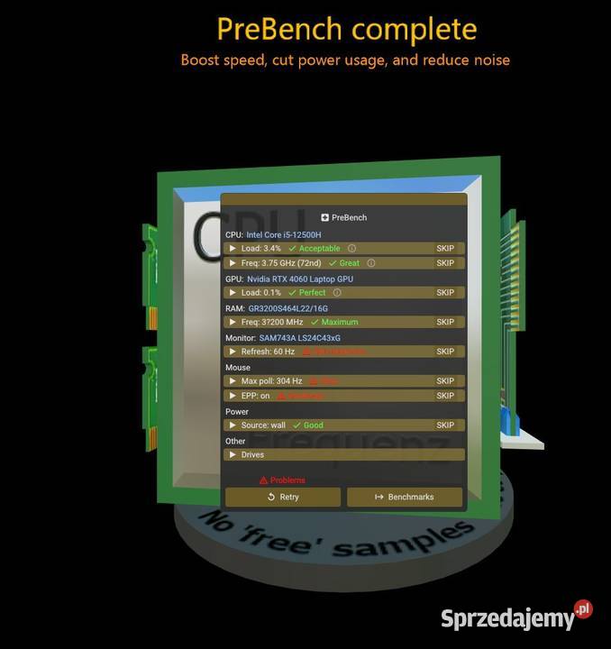 Sprzedam laptop gamingowy 17 Intel i512500H RTX 32GB Pozostałe Warszawa