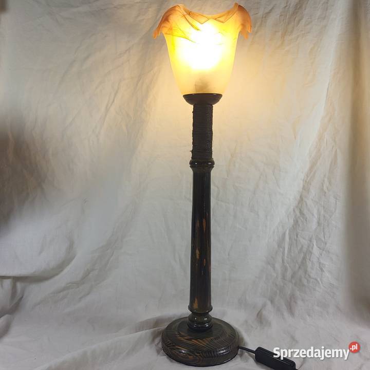 Piękna stylowa lampa lampka z kloszem mazowieckie Warszawa