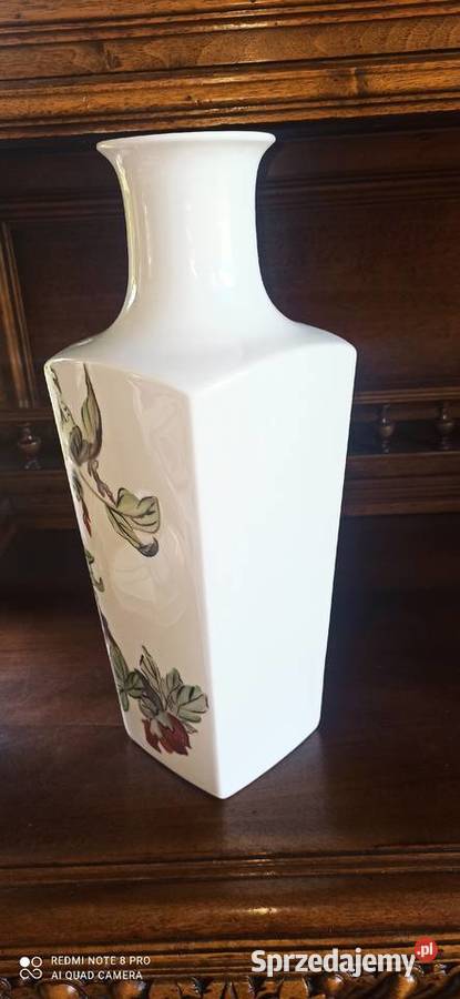 Wazon Kaiser W Germany Ręcznie malowany dekor Porcelana i szkło Gdańsk