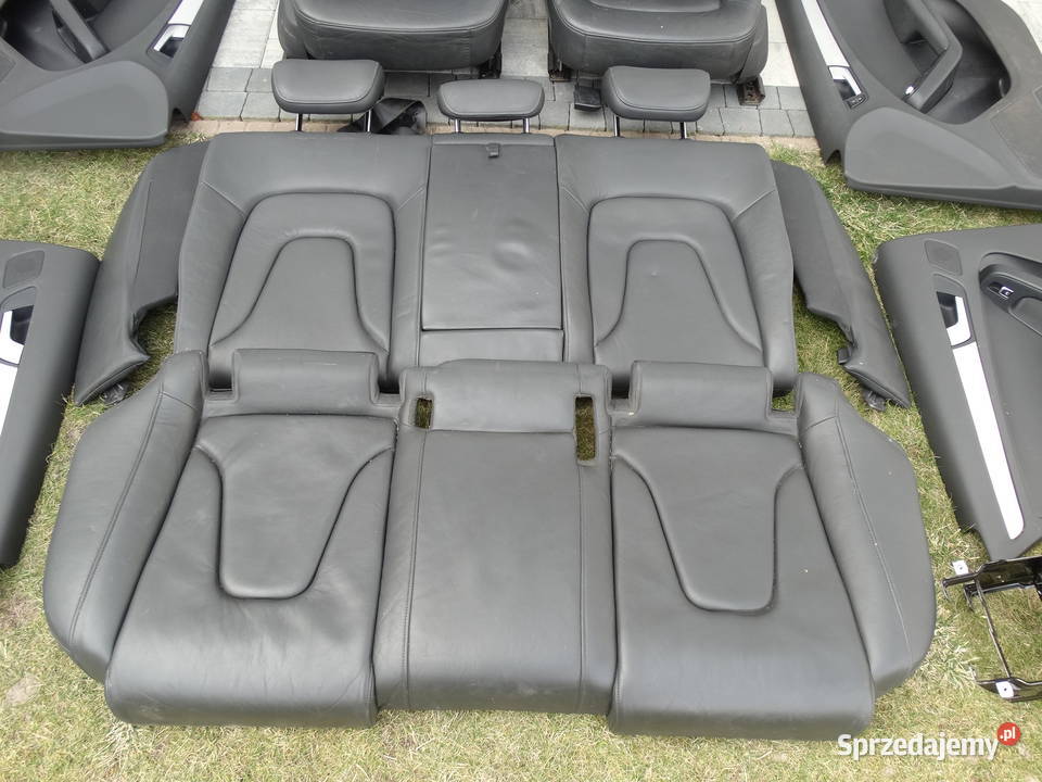 AUDI A4 B8 SEDAN 0815 FOTELE KANAPA CZARNA SKÓRA osobowe Łosieniec sprzedam