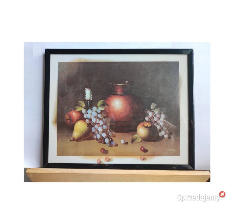 obraz rama wystrój wnętrza martwa natura owoce Kielce