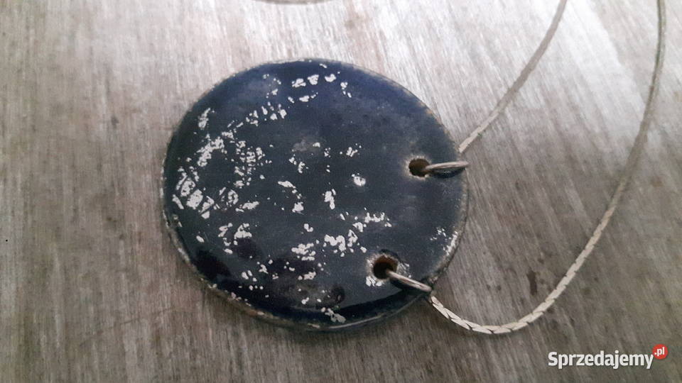 Naszyjnik ceramiczny ręcznie wykonany Naszyjniki mazowieckie Otwock
