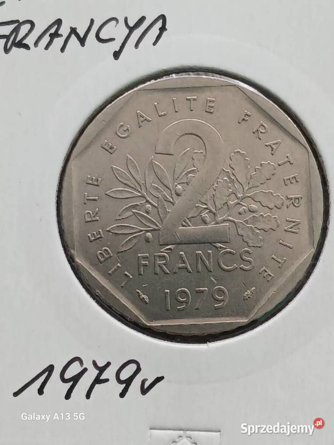 2 Franki Francja 1979 r wielkopolskie Konin