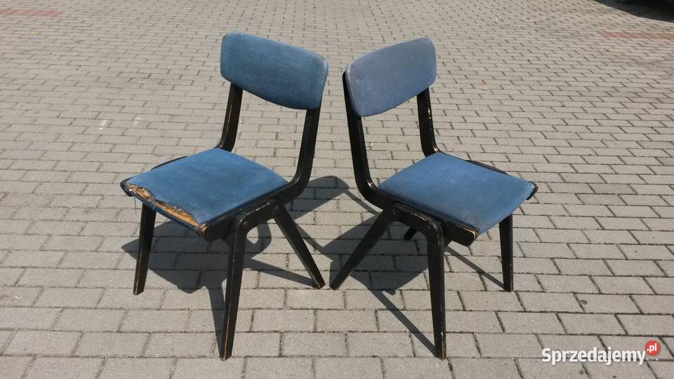 Krzesło w typie Bumerang model Lębork PRL design Gdynia