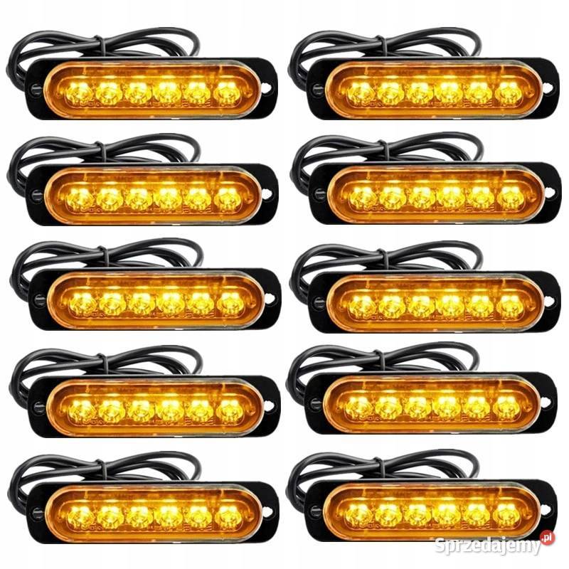 10x Stroboskop pomarańczowy 6W 10 trybów 1030V Pomiechówek sprzedam