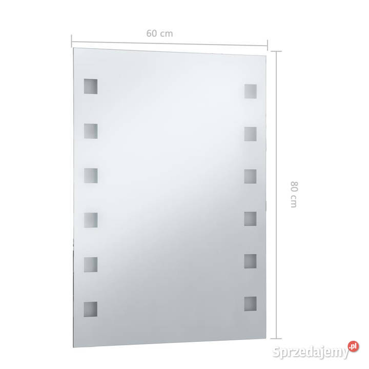 Ścienne lustro łazienkowe z LED 60 x 80 WM144700 Wyposażenie wnętrz sprzedam