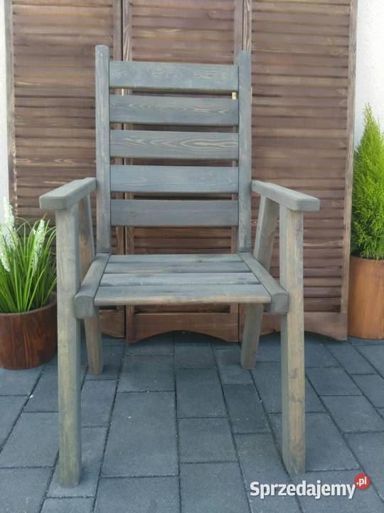 Krzesło ogrodowe drewniane krzesło drewniane na śląskie Kalety