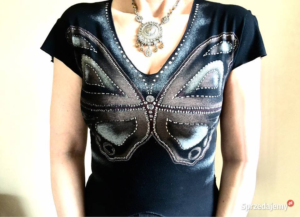 Bluzka Morgan S 36 z motylem Bluzki i koszule