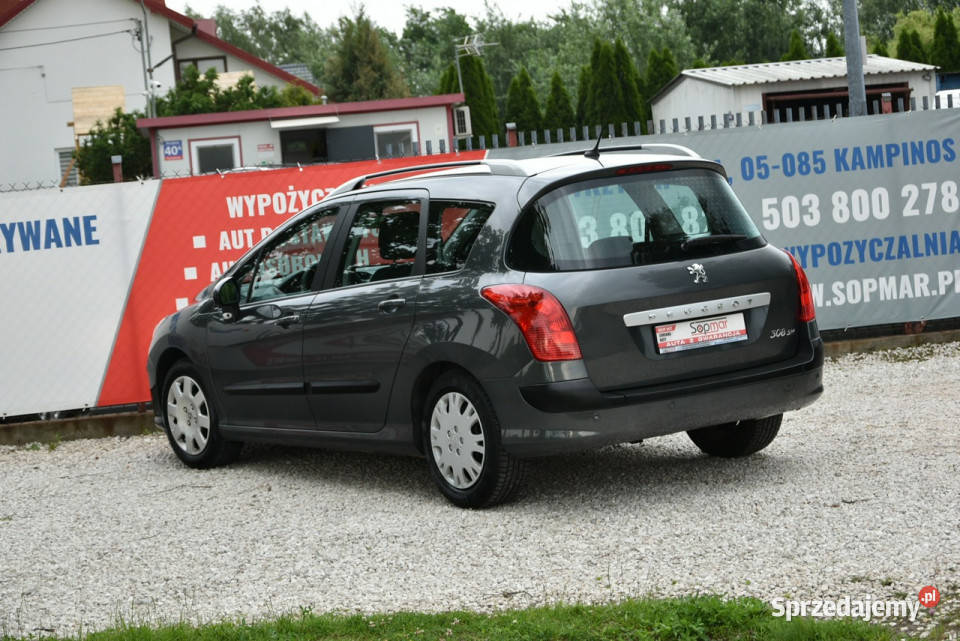 Peugeot 308 SW SW 16HDi 90 2010r Klima Czujniki wspomaganie kierownicy Kampinos