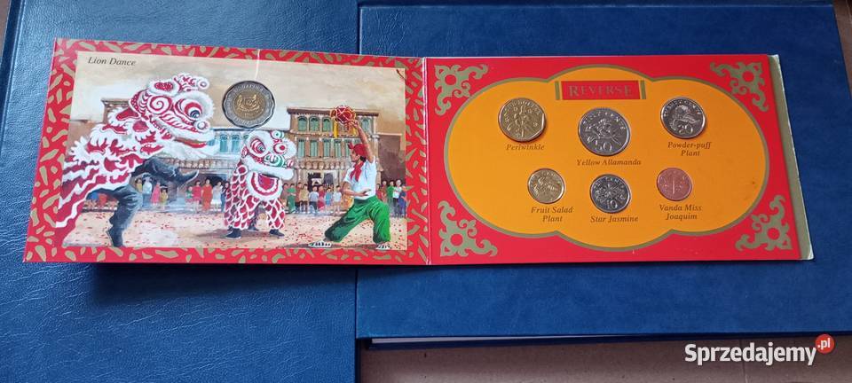 Stare monety Singapur 1996 7 monet Stan Menniczy Lesko