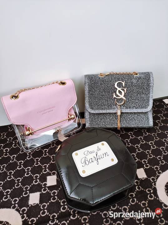 PROMOCJAPiękne luksusowe torebkiRóżowy czarny Warszawa