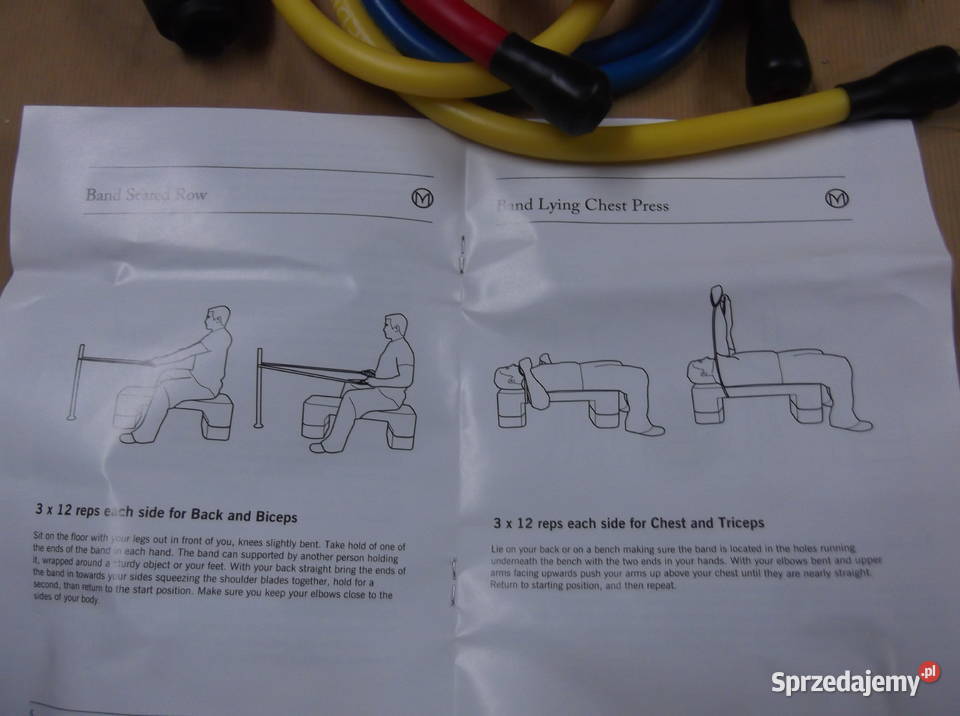 Zestaw lateksowych oporowych gum do ćwiczeń śląskie Częstochowa sprzedam