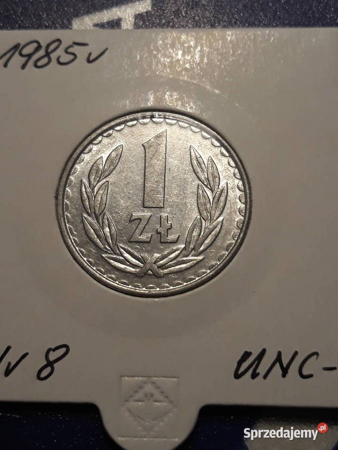 1 złoty 1985 r 8 ookoło mennicze Konin