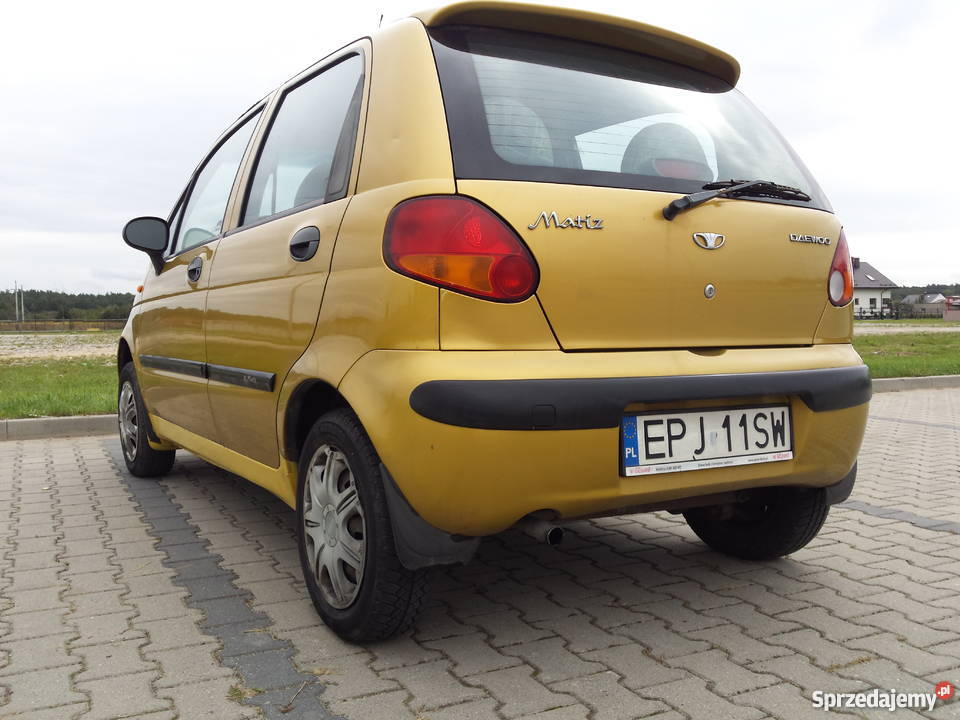 Daewoo matiz 08 ben dlugie oplaty sprawny żółty Pajęczno