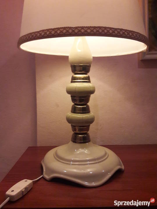 LAMPA CERAMICZNA retro vintage rarytas lata 6070 sprzedam