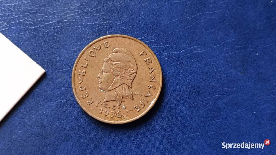 Stare monety 100 frank 1976 Nowa Kaledonia Lesko