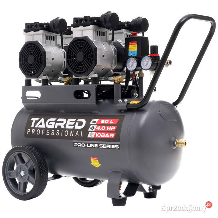 10bar sprężarka bezolejowa 50l 4 tłoki kompresor