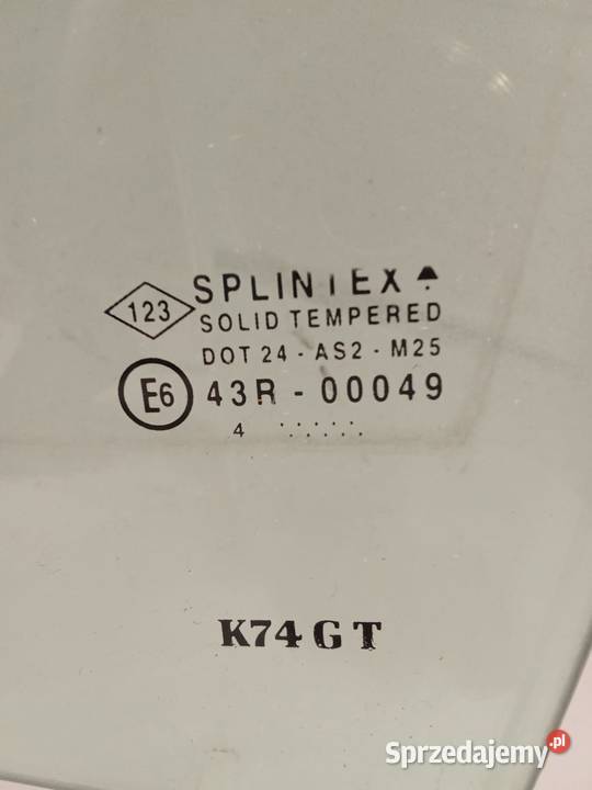 Szyba Drzwi Lewa Tylna Renault Laguna II 00 Boczne (drzwi) wielkopolskie Bralin