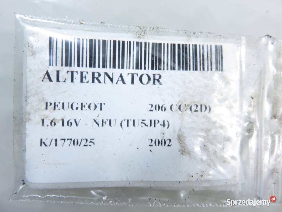 ALTERNATOR PEUGEOT 206 16 16V NFU