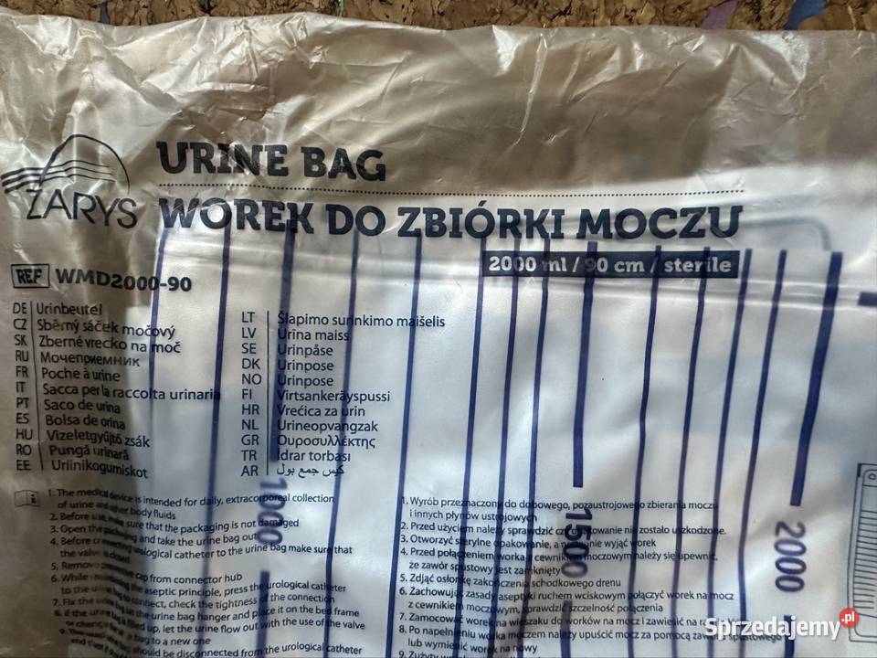 Worek na mocz worek do zbiórki moczu 2l 37 sztuk Zabrze