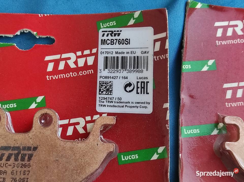 Kymco MXU 500 klocki MCB760SI TRW Warszawa