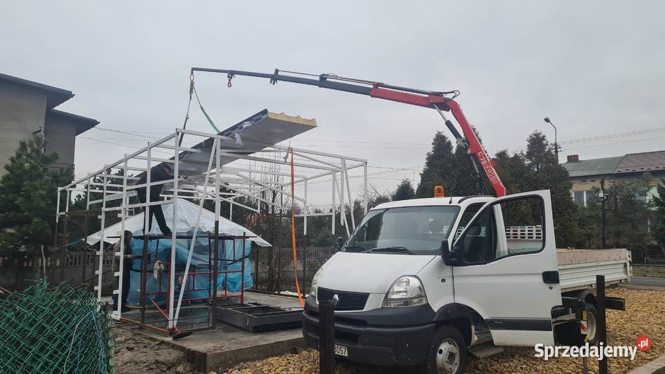 Usługi transportowe i dźwigowe dźwig hds Frydek