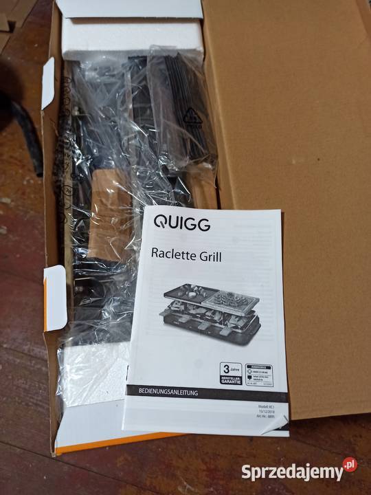 NOWY Grill Raclette QUIGG Elektryczny 1400W 8 Kielce