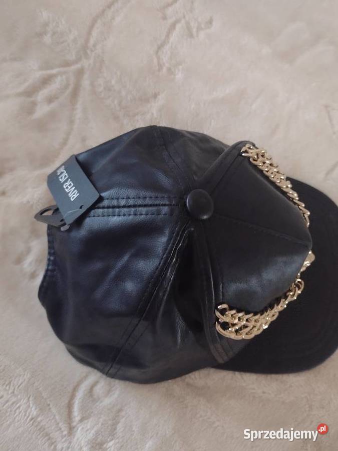 RIVER ISLANDSkórzana czapkaczapeczka z