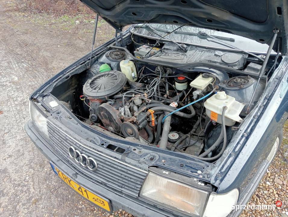 Audi 100 C3 18 90 1986r Zabytek Żółte blachy zarejestrowany jako zabytek Kraków