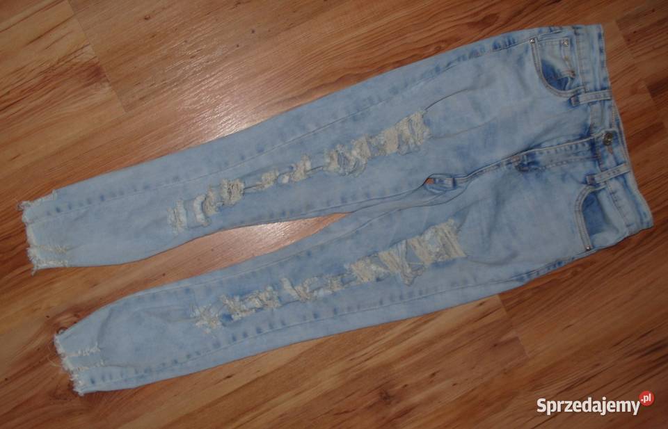 MISS RJ dżinsy z rozdarciami r34 efekt spranych Rawicz