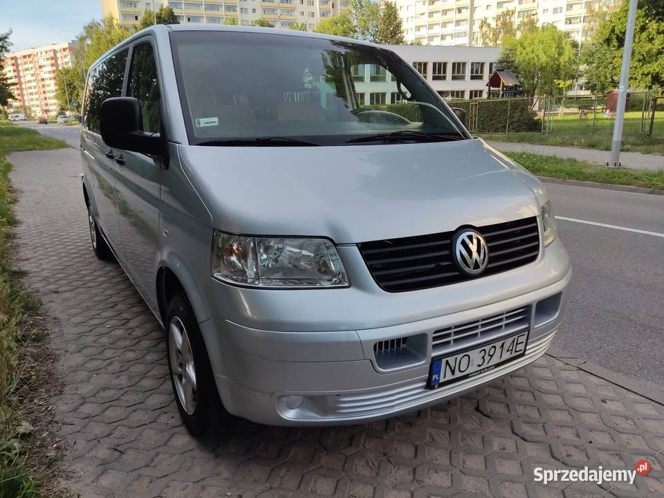 VW T5 CARAVELLA 9osób r2009 p19tdi skrz manual immobilizer Elbląg sprzedam