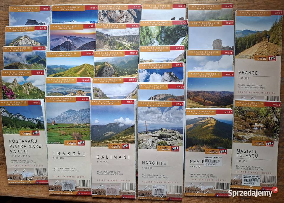 Rumunia Hiking Map Haarta de Drumetie 125 000 29 Mapy i przewodniki Kraków
