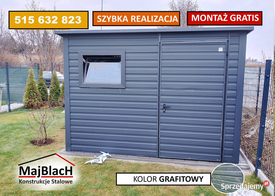 Ocynkowany Garaż Blaszany Dwuspadowy Magazyn 249zł/m2 Wrocław