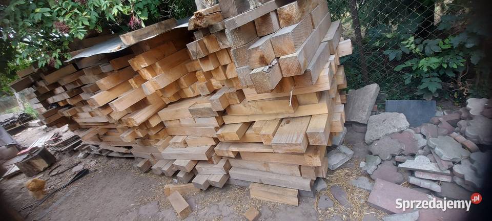 Drewno opałowe kantówki czyste świętokrzyskie Rosiejów