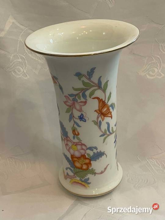 Wazon Rosenthal SelbBavaria motyw kwiatowy Porcelana i szkło