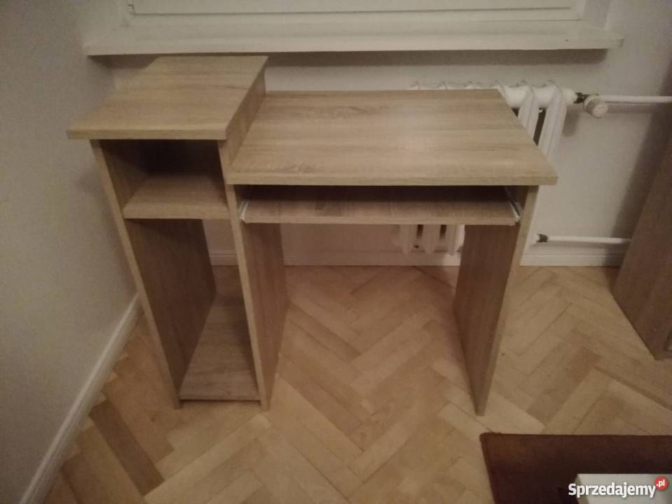 Biurko z wysuwanym blatem i nadstawką 76cm Pozostałe Dom i Ogród Warszawa