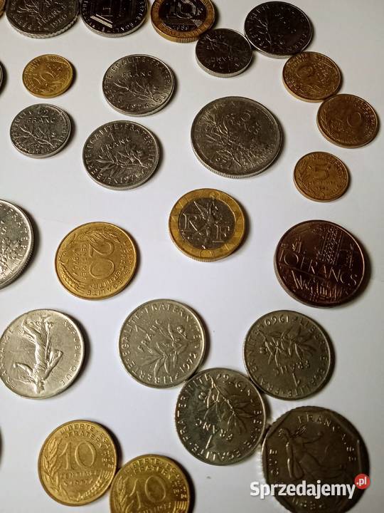 Stare monety Francja Antyki, Sztuka, Kolekcje Augustów