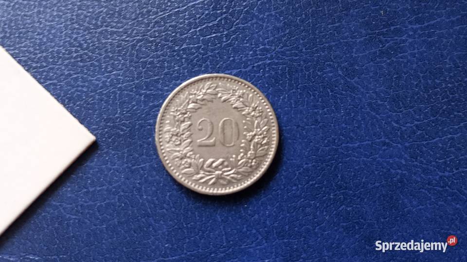 Stare monety 20 rappen 1970 Szwajcaria