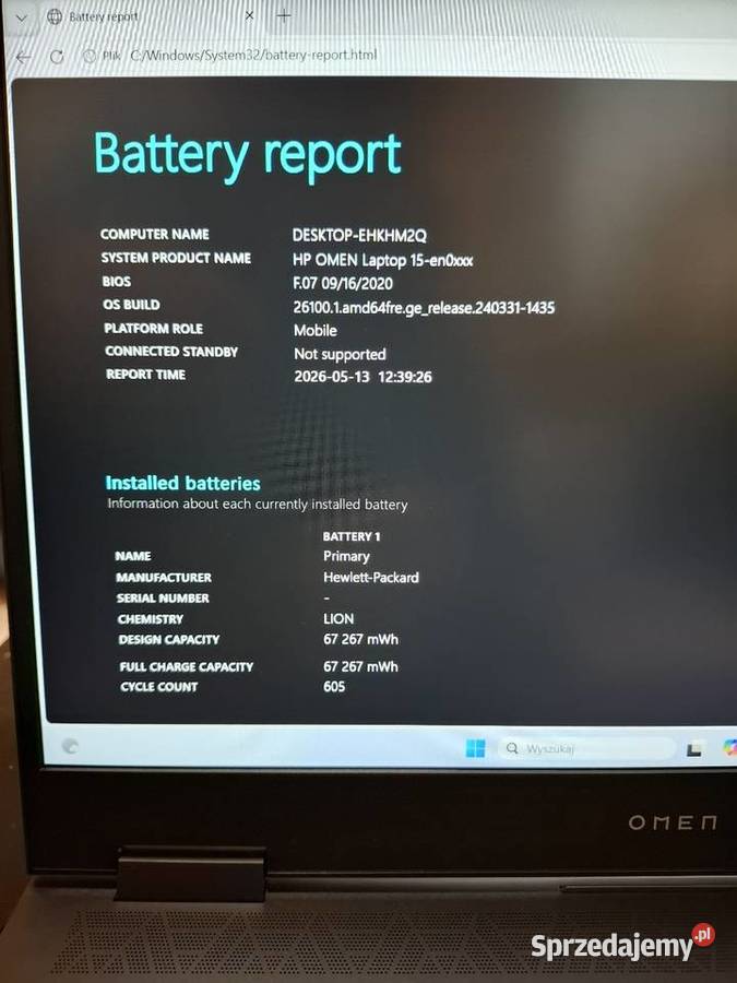 Na sprzedaż nowy powystawowy laptop gamingowy HP Wrocław