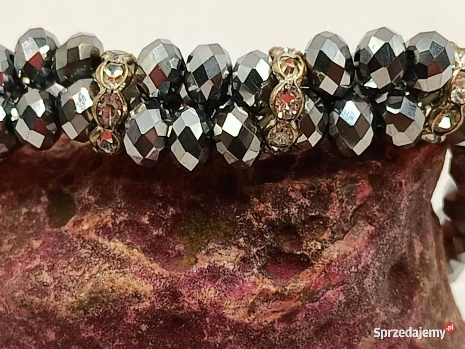 Zestaw biżuterii błyszcząca piękne szlify lubelskie Zamość