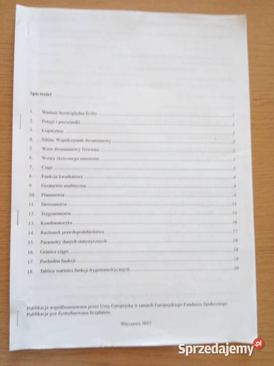 Kompendium Licealisty Matematyka twarda Podręczniki Dąbrowa Górnicza sprzedam