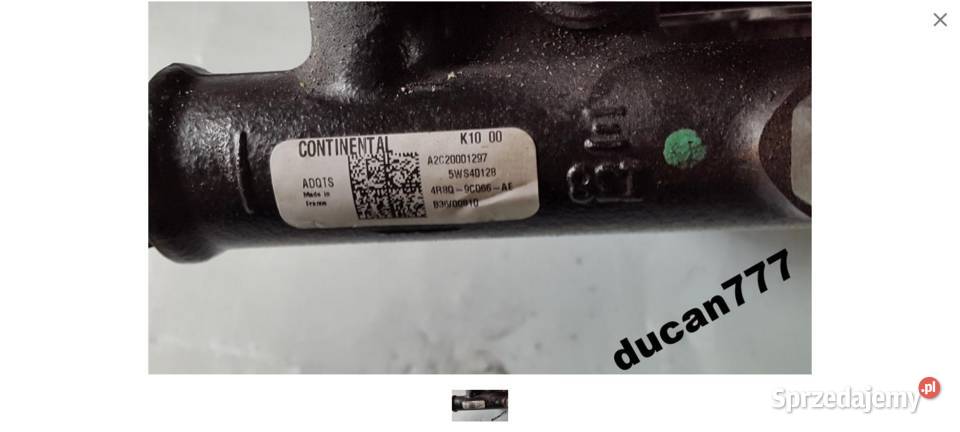 listwa wtryskowa 5WS40128 jaguar peugeot 27hdi dolnośląskie Jelcz-Laskowice sprzedam