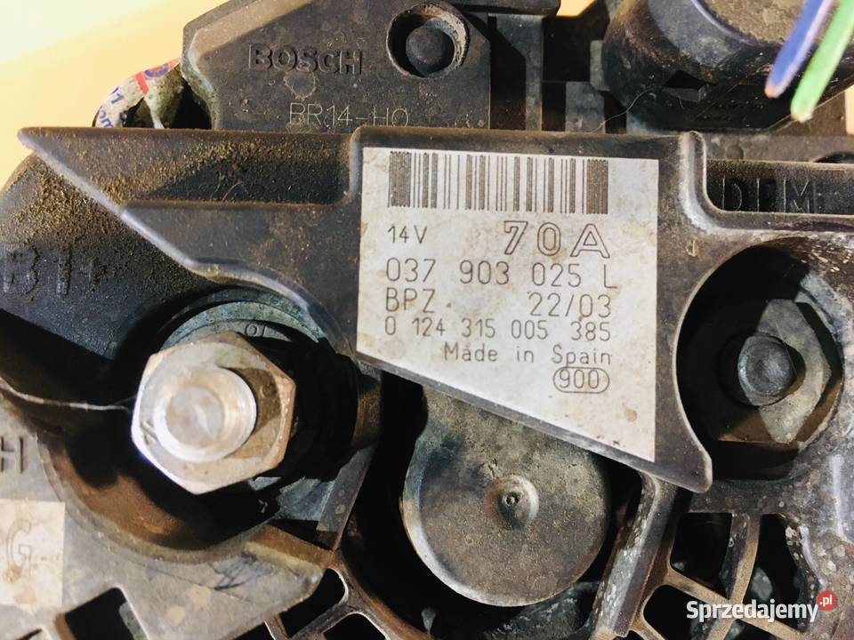 Alternator benzyna vw lupo volkswagen skoda seat wyposażenie elektryczne